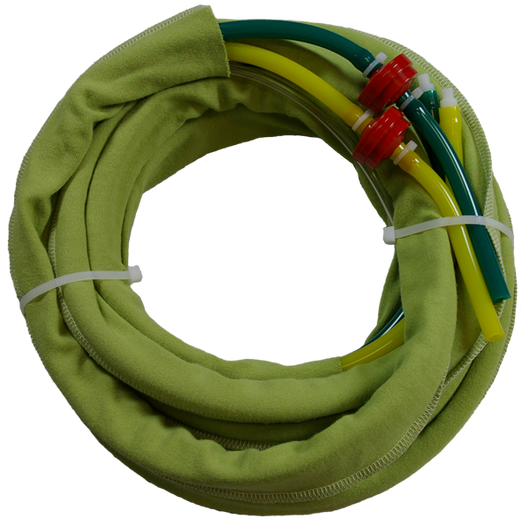 10872 - RSGh (2 to 1)  One-hole hose set Green/Yellow 3/8