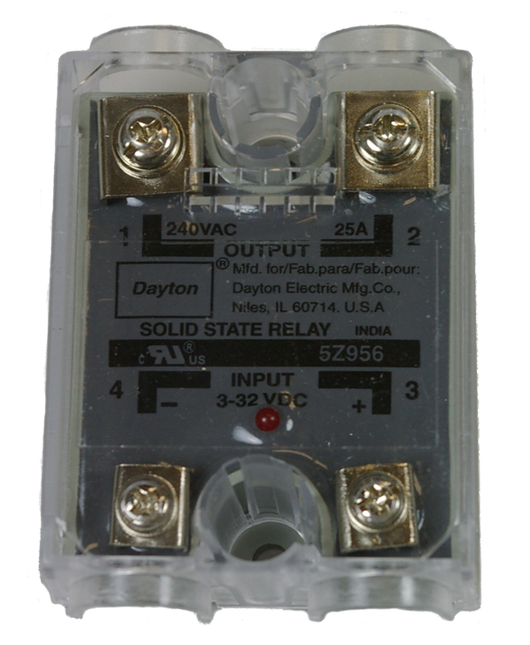 11195 - Solid State Relay 24 vdc / 120 vac 25 amp