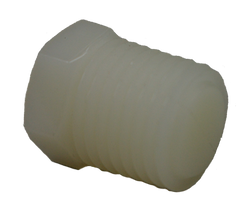 10818 - 1/4-18 npt Mini Plug (Polypropylene)