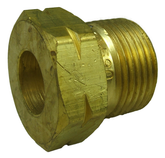 11458 - CGA - 590 Nut Brass LH male